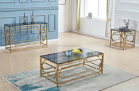 Console d'angle couleur chrome longue table console miroir verre trempé clair grande console