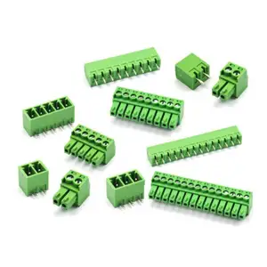 3.81mm terminal block 2EDG plug-in pcb terminal board plug pitch 2-pin pcb terminal blocks with screw