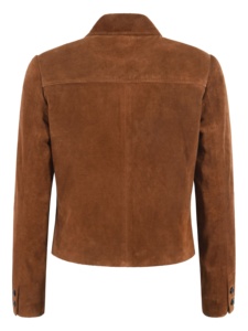 Custom 100% Genuine Tan Soft Nappa Leather <b>Women</b>’s <b>Jacket</b> Premium Hardware YKK Zipper Private Label OEM Classic Luxury Outerwear - Product Image 4