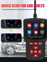 Nuevo modelo OBD2 S611 Auto Scanner Venta caliente herramienta de diagnóstico de coche de mano con lector de código de pantalla para coches