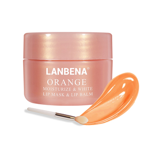 LANBENA hidratante bálsamo labial naranja natural labio máscara de dormir envío gratuito - Product Image 1