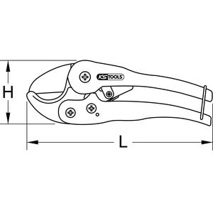 KS TOOLS Coupe-tubes en plastique, Ø 0-63mm - Product Image 3