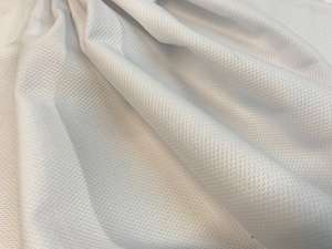 Nhanh Dru Tổ Ong 100% <span class=keywords><strong>Polyester</strong></span> Trắng Vải Bóng Đá Lưới Vải Cho Bóng Thể Thao T-Shirts Thăng Hoa - Product Image 6