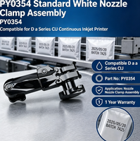 Ensemble de fixation de buse standard blanc PY0354 compatible avec les imprimantes à jet d'encre continu CIJ de la série D, pour pièces de rechange CIJ D