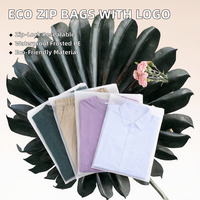 Sacs à fermeture éclair en PE avec logo personnalisé de la marque YF, en matériaux recyclés, imperméables, imprimés en sérigraphie givrée, pour vêtements, chaussures, chaussettes, fourrures