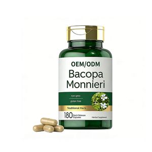 Complément alimentaire en capsules de Bacopa <span class=keywords><strong>Monnier</strong></span> OEM/ODM, améliore la mémoire et la concentration, capsules de nutrition cérébrale, complément alimentaire - Product Image 1