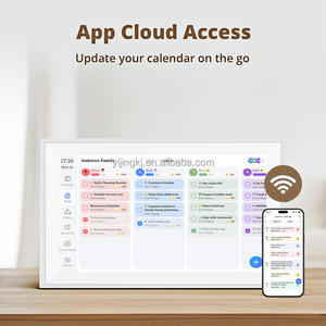 <span class=keywords><strong>Calendrier</strong></span> mural numérique intelligent Wifi 10.1 "15.6" Affichage à écran tactile <span class=keywords><strong>Calendrier</strong></span> électronique 1080P - Product Image 4