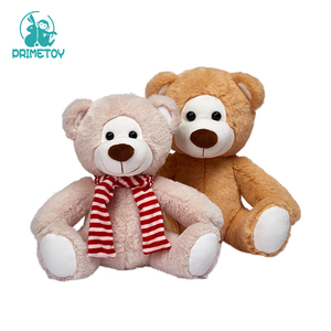 Ours en peluche géant <span class=keywords><strong>de</strong></span> Noël rouge brun personnalisé Jouet en peluche pour enfants avec chapeau et écharpe Remplis <span class=keywords><strong>de</strong></span> coton PP - Product Image 4