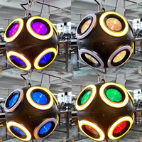 Éclairage LED RGBW pour treuil de football DMX avec contrôle DMX Éclairage cinétique de football laser LED