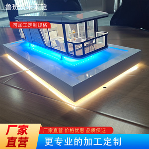 โมดูลโรงแรมพ็อดสำเร็จรูปเหล็กกล้าสมัยใหม่พร้อมไฟ LED สีฟ้าสำหรับการใช้งานด้านการบริการ - Product Image 5