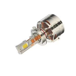 X3 400W 40000LM Phare de <span class=keywords><strong>voiture</strong></span> à LED H1 H3 H7 H11HB4 H4 6000K Pilote externe Économie d'énergie Faisceau haut et bas Canbus 9 tubes en cuivre - Product Image 2