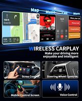 Adaptateur USB CarPlay sans fil Koogold EC-C301, compatible universellement avec l'écran du moniteur de voiture, prise en charge de la mise en miroir d'écran iOS/Android TikTok