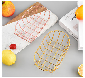 Panier à fruits ovale en fil métallique américain pour restaurant occidental Vaisselle créative - Product Image 6