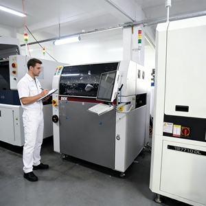 Imprimante de précision pour pâte à souder – Machine d'impression de pochoirs économique pour petite ligne de production SMT Horizon 0102I 03IX - Product Image 4