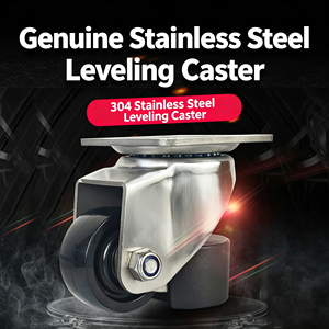 Stainless Steel/Iron/Nylon/<b>Rubber</b>/Polyurethane 125mm Swivel Caster Wheel Total Lock Brake 250kg Capacity Commercial Kitchen Cart - Product Image 6
