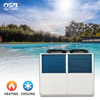 Système de pompe à chaleur air-eau en acier inoxydable R410A, chauffe-eau électrique, refroidisseur pour piscine hors sol et usage hôtelier