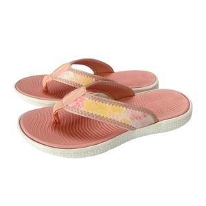 Nicecin – Tongs roses pour femmes avec sangle en tissu tie-dye, semelle souple et soutien de la voûte plantaire, sandales de plage antidérapantes, chaussons d'été - Product Image 2