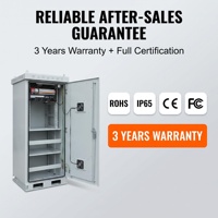 Armoire de charge pour équipement de télécommunications extérieur W-TEL IP65 30U, coffret rack 19 pouces