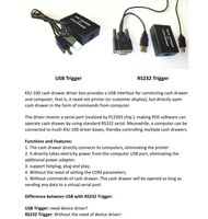 Tiroir-caisse Déclencheur USB Compatible Fenêtre 7, Fenêtre 8, Système Window10 Déclencheur USB Android