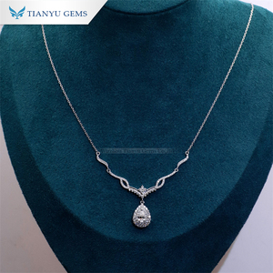 Tianyu güzel takı özel ad mosswomen gümüş VVS Moissanite elmas zincir <span class=keywords><strong>10K</strong></span> 14K 18K kadınlar için gerçek altın kolye - Product Image 6