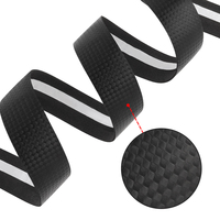 Pita Setang Sepeda MUQZI Custom Shock Absorption, Pita Setang EVA Motif Karbon untuk Sepeda Road Bike dengan 2 Penutup Setang