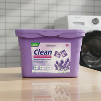 KORMESIC 240g Grosir Deterjen Pod Pencuci Pakaian Alami Ramah Lingkungan Aroma Tahan Lama Pembersih Mendalam Lavender