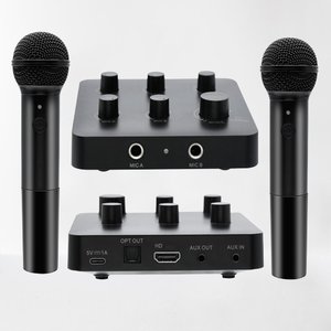 Sistema <span class=keywords><strong>de</strong></span> Micrófono Inalámbrico UHF <span class=keywords><strong>de</strong></span> Doble Canal <span class=keywords><strong>para</strong></span> Karaoke en Casa, <span class=keywords><strong>de</strong></span> Plástico, con Alcance <span class=keywords><strong>de</strong></span> 100 pies, Mezclador <span class=keywords><strong>de</strong></span> Karaoke, Reproductor <span class=keywords><strong>de</strong></span> Blu-Ray HDTV, Portátil - Product Image 3