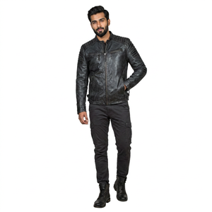<b>Jacket</b> for <b>Man</b> High Quality Biker Customized Fashion Stylish Motorbike <b>Men</b> <b>Leather</b> <b>Jacket</b> Reasonable Price <b>jacket</b> for <b>men</b> - Product Image 1