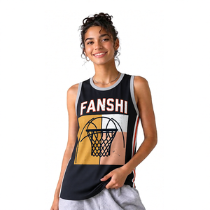 <span class=keywords><strong>Camiseta</strong></span> de Baloncesto Reversible Fanshi con Diseño de Dos Tonos para Combinar en Forma de Equipo Durante Torneos y Eventos - Product Image 1