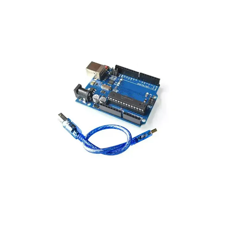 Arduino UNO R3 개발 보드 Atmega328p 칩 마이크로 컨트롤러 모듈용 첨단 호환 개발 보드