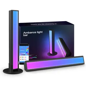 Lampu meja komputer, lampu serat optik akrilik Led Rgb, lampu belakang Tv Rgb, lampu meja suasana, lampu Gamer