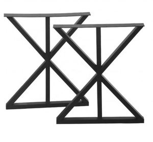 Patas de Mesa Trapezoidales Modernas de Acero Laminado en Caliente WEKIS de 16/28 Pulgadas para Dormitorio, Sala de Estar, Comedor, Color Negro/Transparente - Product Image 4