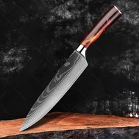 10 pièces résine tranchante allemand acier inoxydable japonais Laser damas Santoku Chef désossage couteaux modernes ensemble de couteaux de cuisine
