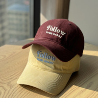 Casquette Dad Hat unisexe brodée à couronne souple, lavée en gros, avec lettres, vente en gros