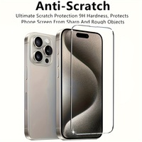 4 Buah Pelindung Layar Kaca Tempered HD untuk iPhone 11 12 13 14 15 16 17 Pro 13 14 15 16 17 Pro Max 17 Air 16e 14 15 16 Plus