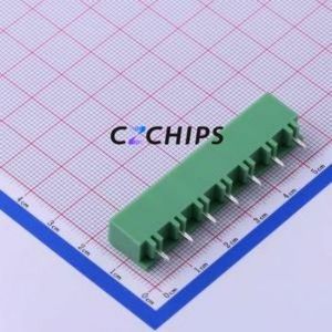 KF2EDGVC-7.62-7P Plug-in Terminal Block Through hole,P=7.62mm Connector Board-to-Board / Socket - Closed 1x7P 7.62mm Green - Product Image 2