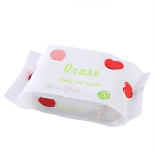 VCARE OEM China Manufacturer's Organic Bamboo Eco-Friendly Antibacterial Hygiene <b>White</b> Flushable Extra Soft Baby Wet Wipes - Product Image 3