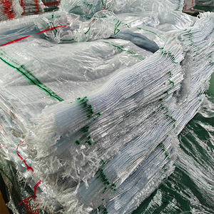 Sacchi / Fogli / Teli in Rafia PP Trasparente 100% in Plastica Vergine da 25kg, 50kg, 100kg per Imballaggio di Tessuti Usati - Product Image 6
