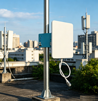 Antena de Panel de Pared de 2400 MHz y 10 dBi, Antena Direccional Plana para Exteriores de Alta Ganancia de 2.4 GHz para Wi-Fi, WLAN, AP, Puente Inalámbrico