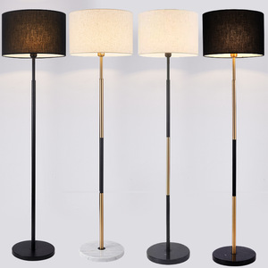 Threshold Black Downbridge Floor Lamp Simple Brushed Nickel Matte Black Floor Lamps - Product Image 2