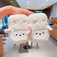 Housse de tasse en peluche Mouton Agneau, Cache-bouteille moelleux et mignon, Support de boisson chaud d'hiver, Cadeau Kawaii pour fille, Manchons de bras bleus, roses, crème