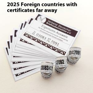 <span class=keywords><strong>2025</strong></span> Buitenlandse Ringcertificaat Duivenenkelring Voor Postduiven Elektronische Merkring Identificatie Vogelbenodigdheden - Product Image 3