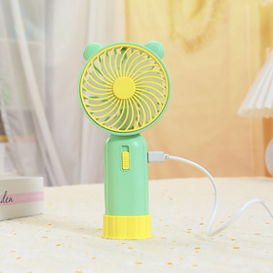 Ventilateur portable à main avec lumière, batterie rechargeable, moteur DC 5W, 8h d'autonomie, commande par bouton - Product Image 3