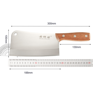 <span class=keywords><strong>Cuchillo</strong></span> <span class=keywords><strong>para</strong></span> Cortar Huesos de <span class=keywords><strong>Pollo</strong></span> con Mango de Madera y Acero Inoxidable, Hoja de 18.8 cm, Longitud Total de 30 cm, Herramienta de Cocina OEM - Product Image 5