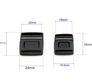 Factory Sale Plastic Black Center Release Buckle Bag Buckle for Backpack Schoolbag Garments