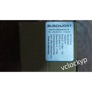 1PCS NUEVA Válvula Neumática BUSCHJOST BO1902071 063.003907 Envío a través de Fedex/DHL - Product Image 2