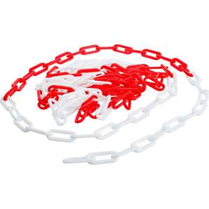 BGS Do It Yourself Chaîne barrière Plastique rouge et blanc 5 m - Product Image 1