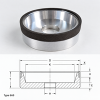 Disque à meuler CBN de haute qualité sur mesure 12V9 11V9 11V2 12V2 pour affûtage d'outils, meulage d'angle et rainurage