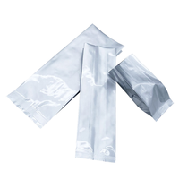 Sacs d'emballage sous vide jetables à soufflets latéraux scellés en aluminium, en matériau BOPP/AL/PE, pour thé, snacks, grains de café, aliments pour animaux de compagnie