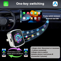 Connexion plus rapide et plus stable, CarPlay sans fil de taille mini, convertit le CarPlay filaire en sans fil, Plug & Play, port USB-A Type-C